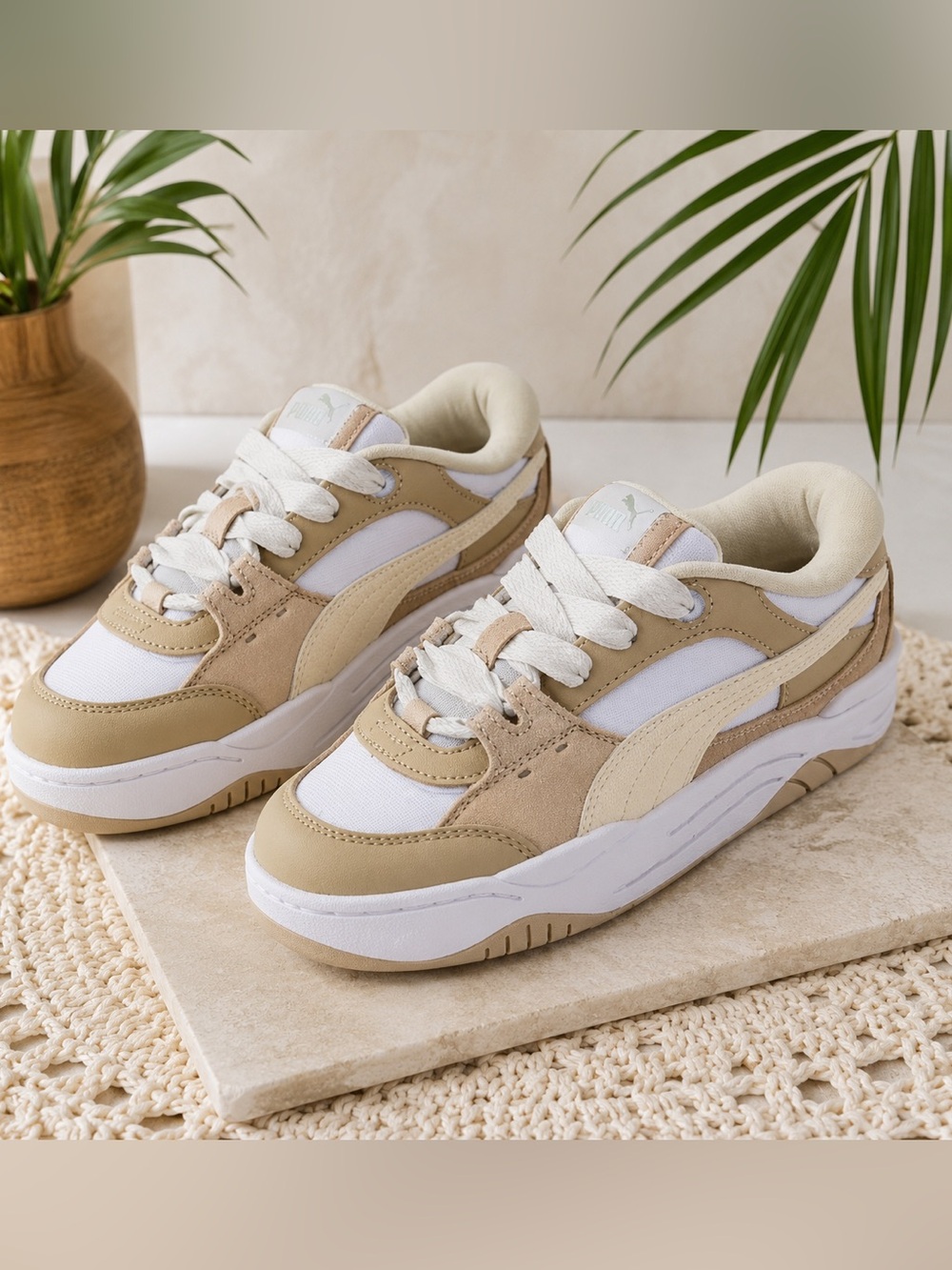 🤍 PUMA-180 Sneakers | Putty White | Women’s Size 8 | Retro Chunky Sneaker